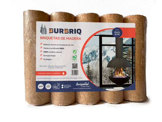 briquetas burbriq 52 paquetes x 5 briquetas
