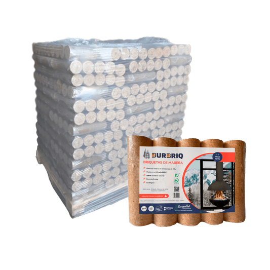 BURBRIQ Briquetas - 104 Paquetes (5 Briquetas por Paquete)